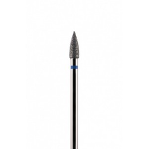Фреза алмазная цилиндрическая стрельчатый конец синяя 3,3 мм (033)